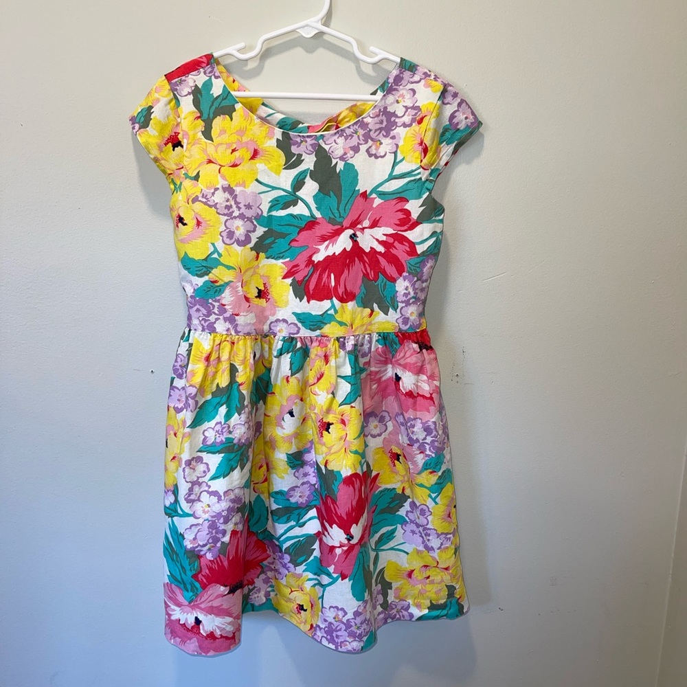 Gap kids linen floral dress